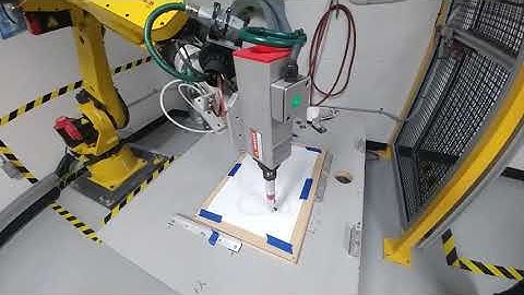 Industrial 6 Axis Robot Teach Programming (on FANUC M-16iB) - School Lab Manipulations