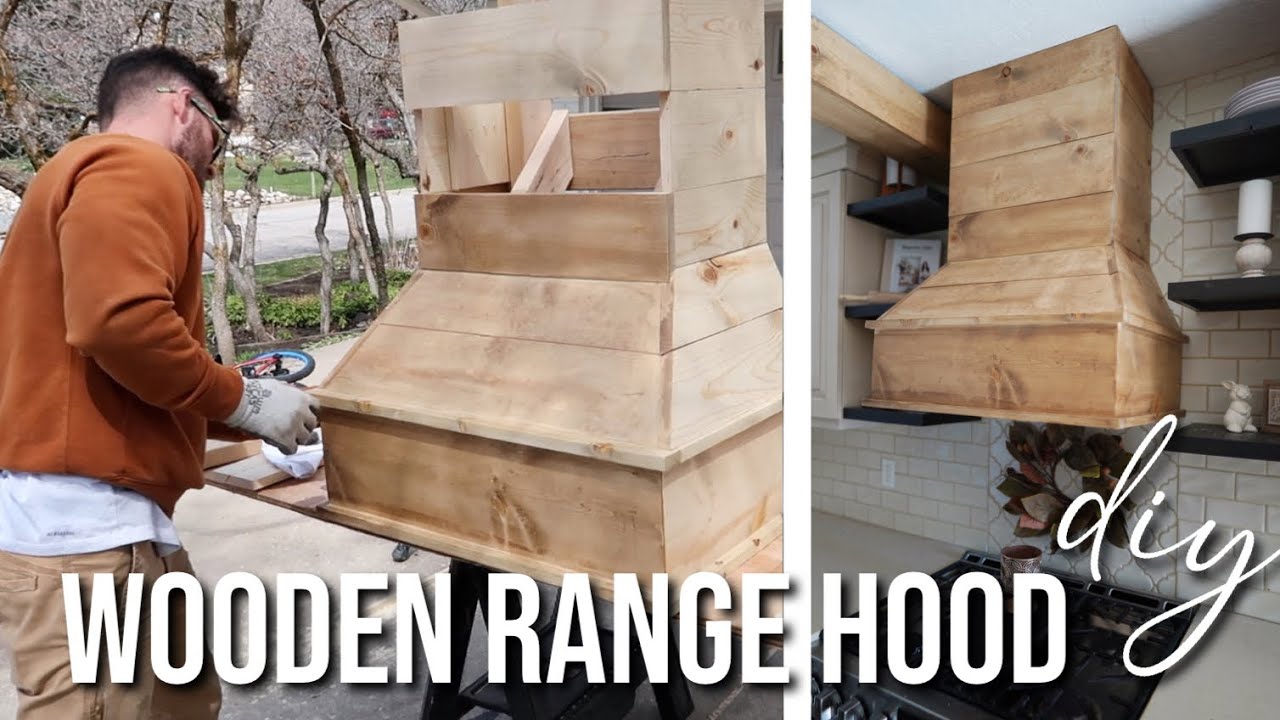 How to Build a Farmhouse Wood Range Hood - Plank and Pillow