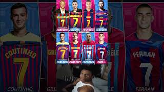 🔵🔴 Barcelona’s number 7 has been worn by Griezmann, Dembélé, Turan, Pedro... Who is your top \u0026 flop?