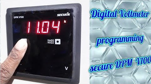 Digital Voltmeter Programming  Secure DPMV100