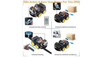 Review Emakefun For Arduino Robot 4WD Cars APP RC Remote Control Bluetooth Robotics Learning Kit Ed