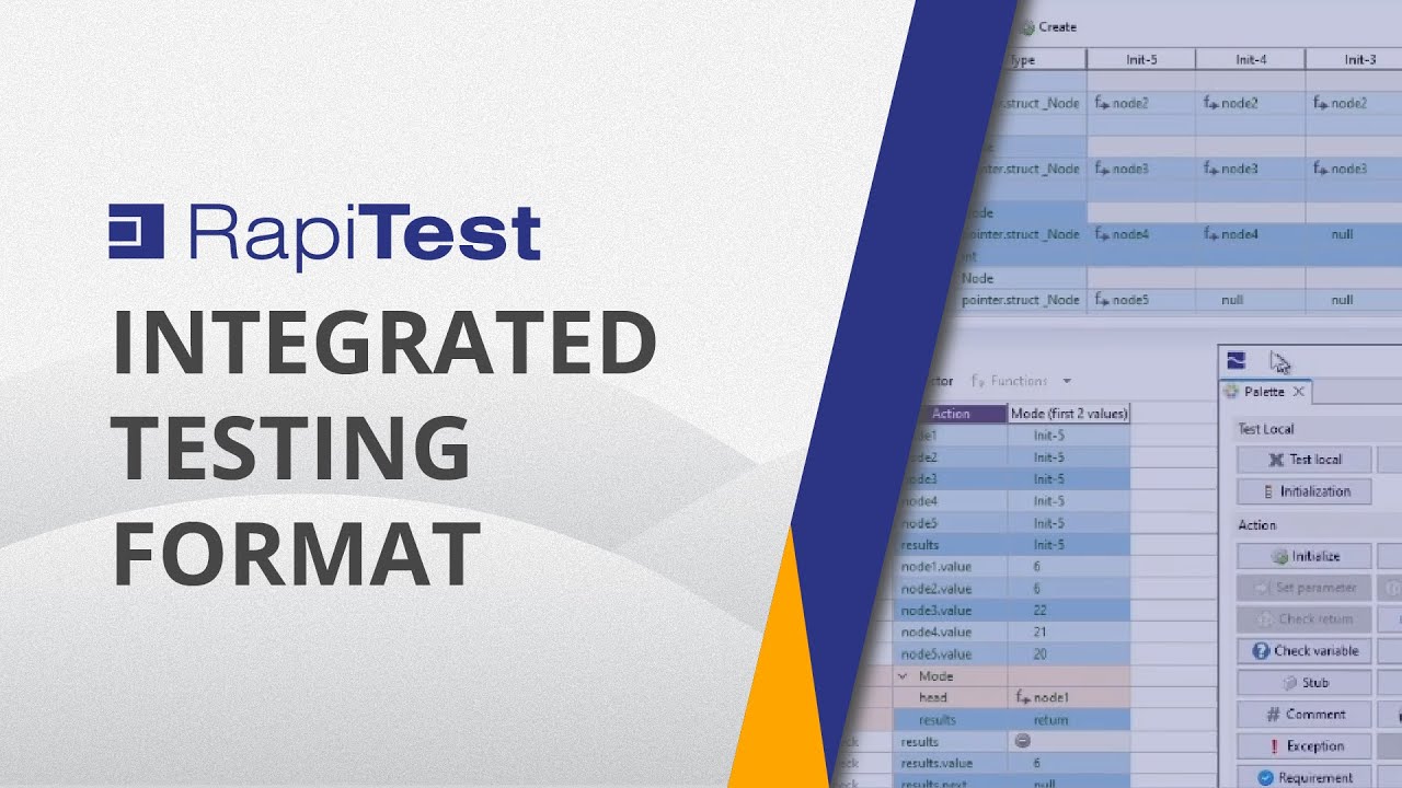 Testing using the RapiTest Editor - YouTube