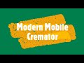 Watch Video of Covid 19 human Dead Body cremation in a Mobile Cremator in Andhra Pradesh India-