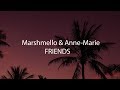 Marshmello &amp; Anne-Marie - FRIENDS (Lyric Video) перевод на русском