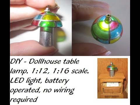 Lamp For Dollhouse Battery, Diy Dollhouse Light Fixtures