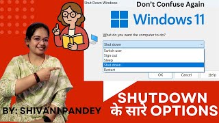 🌟Keyboard Shortcuts to Shut down window 11 || How to Shut down Your laptop & PC using Shortcut keys🔥