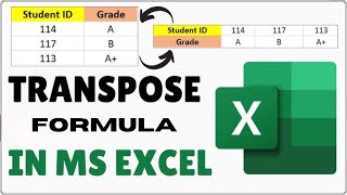 Transpose Formula in Excel with this Simple Trick!