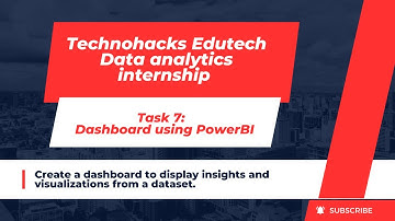 Technohacks Data Analytics Internship Task 7 Dashboard using Power BI