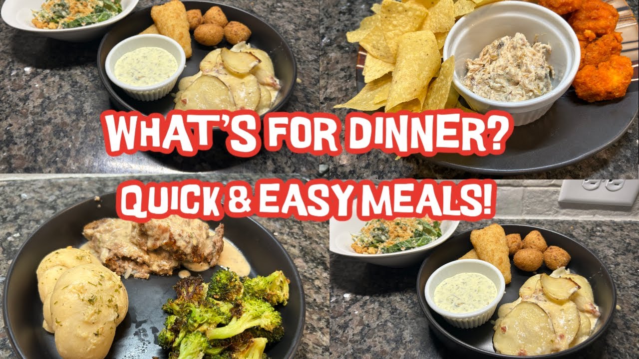 WHATS FOR DINNER QUICK AND EASY MEALS FAST AND EASY FAMILY MEALS CHEAP PANTRY DINNERS