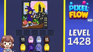 Pixel Flow Level 1428 Solution Walkthrough