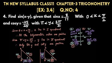 TN Class11 Ex:3.4 Qno:4 Chapter3 Trigonometry Teaching Video in tamil #100outof100 #11thpublicexam