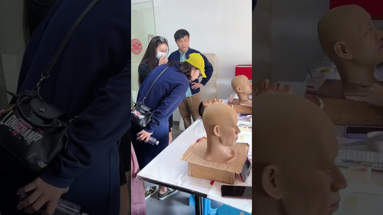 Wax figure making process, makeup process, transformation of an avatar, Maiyi wax figure, wax figur