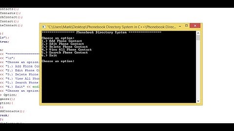 Phonebook Directory System in C++