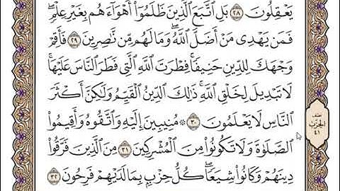 سعد الغامدي سورة الروم كاملة مكتوبة صفحة صفحة