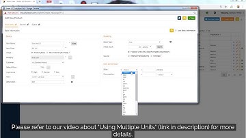 Creating a Product in Genie ERP