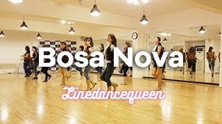 Bosa Nova Line Dance (Phil Dennington) Beginner / Intermediate rumba Demo & Count