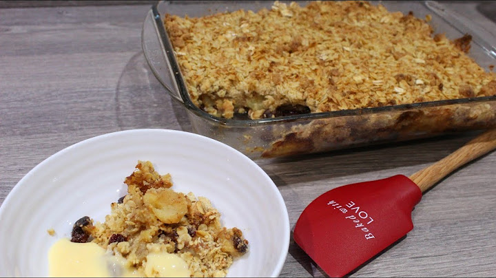 Crumble topping with oats and self raising flour năm 2024