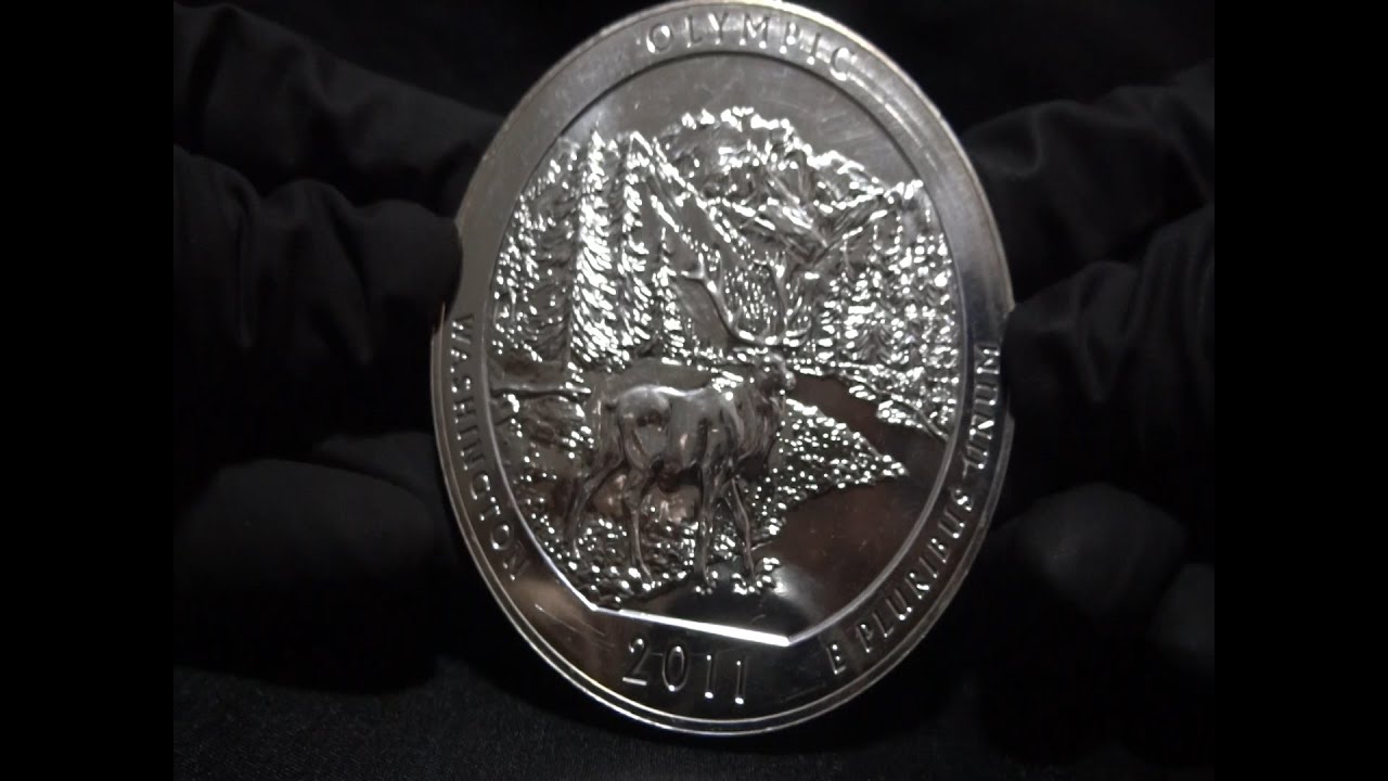 Moeda de 5 Onças de Prata Olympic Quarter Dollar Round - World Silver Brasil