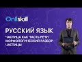 Русский язык 7 класс : Частица как часть речи. Морфологический разбор частицы