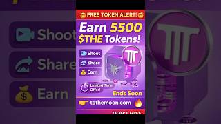 Don’t Skip ❌ FREE Crypto Inside 💰 | $THE Challenge #FreeCrypto #AirdropChallenge #TothemoonExchange