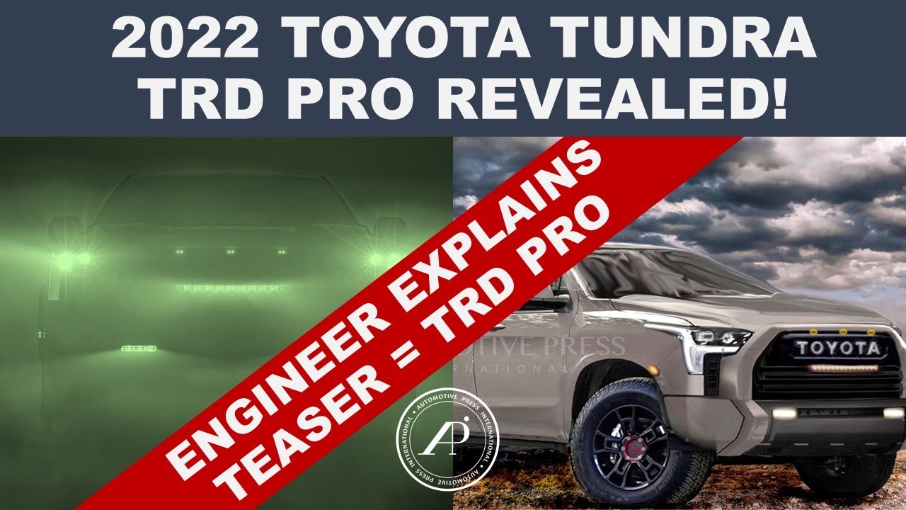 2022 TOYOTA TUNDRA TRD PRO REVEALED Engineer Explains TRD Pro Is The 