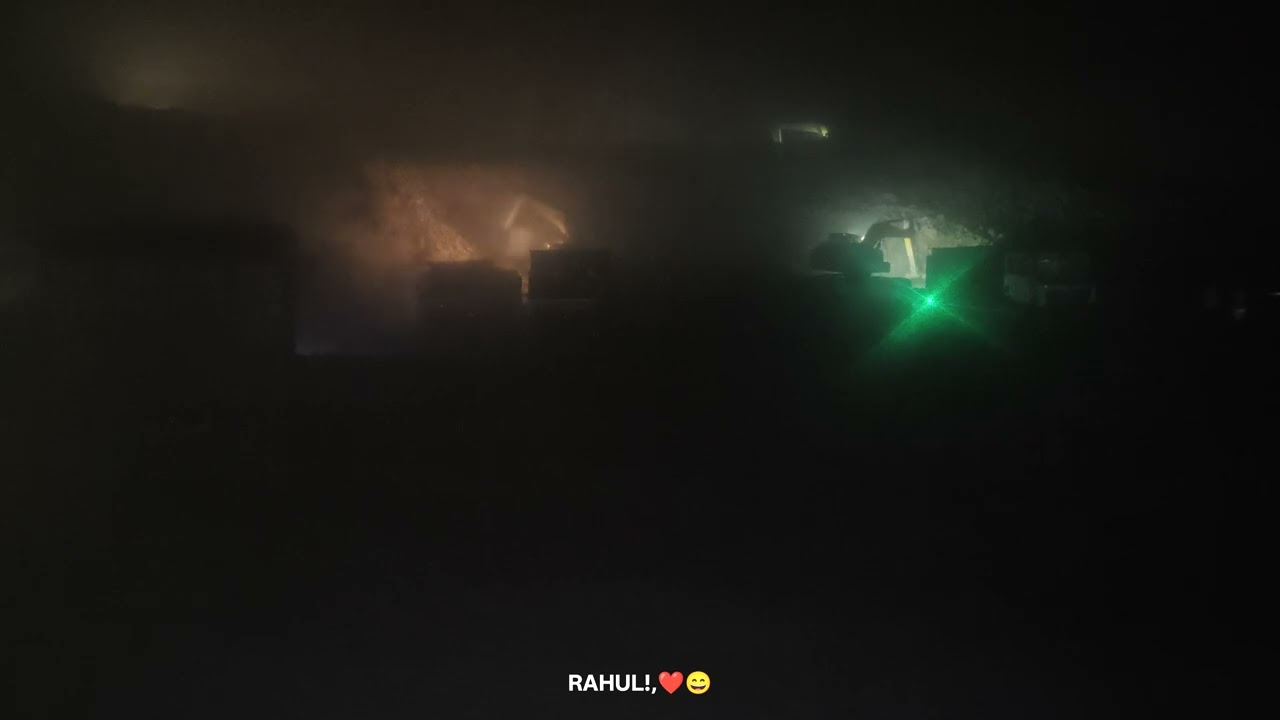 Night shift duty hyva loading boulder 