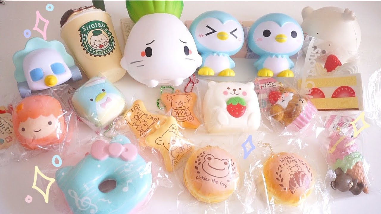 squishy haul! asmr crinkle sounds with music YouTube