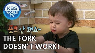 This is how William eats noodles XD [The Return of Superman/2018.10.28]