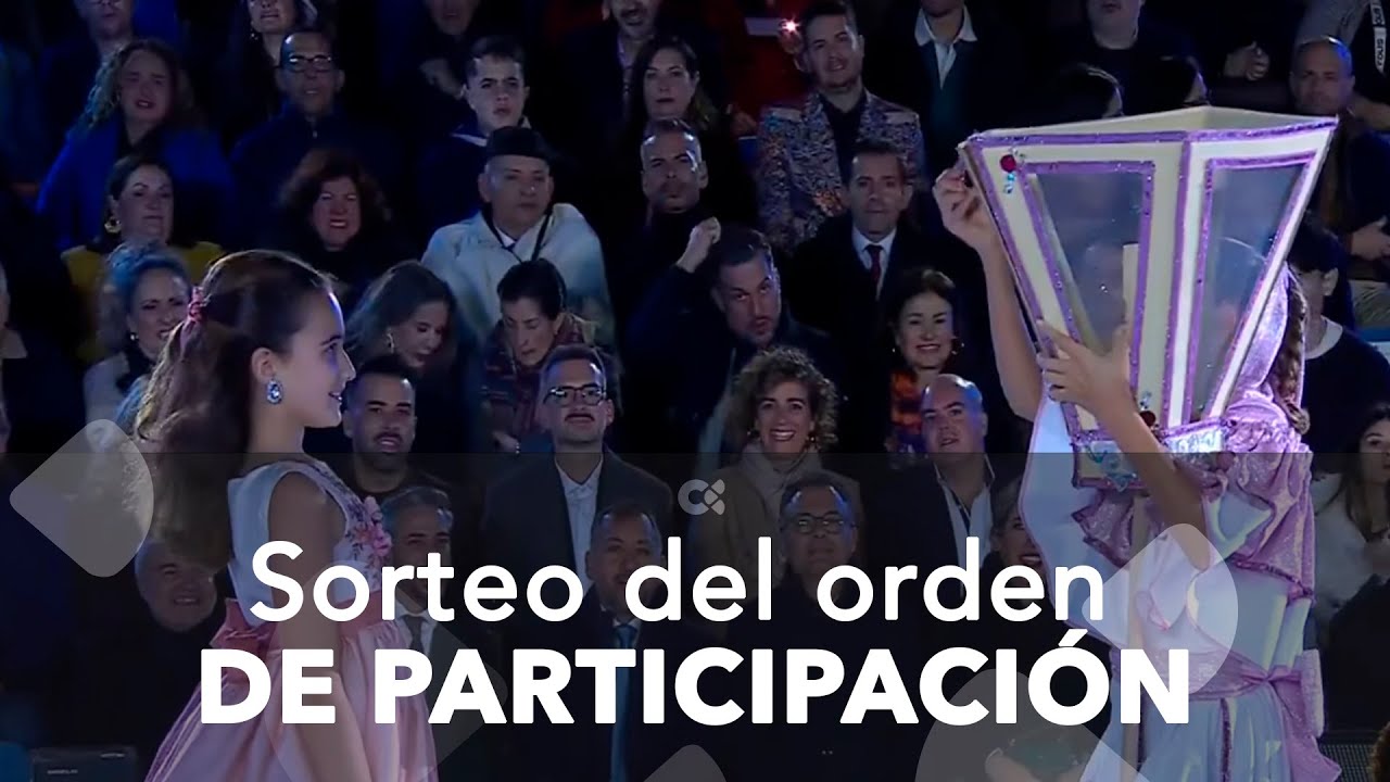 Sorteo de orden de participación a Reina Infantil del Carnaval de Santa Cruz de Tenerife 2026
