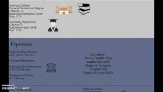 resume infographic