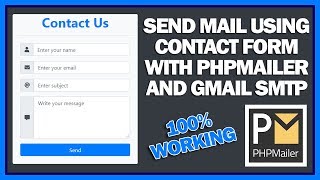 Send Mail Using Contact Form With PHPMailer and Gmail SMTP On Live Hosting Server