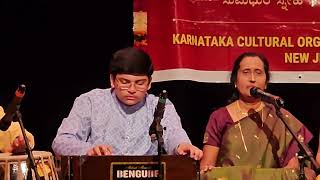 Nandan on Harmonium --Vasanthotsava 2024@ Brindavana Kannada Koota,New Jersey.
