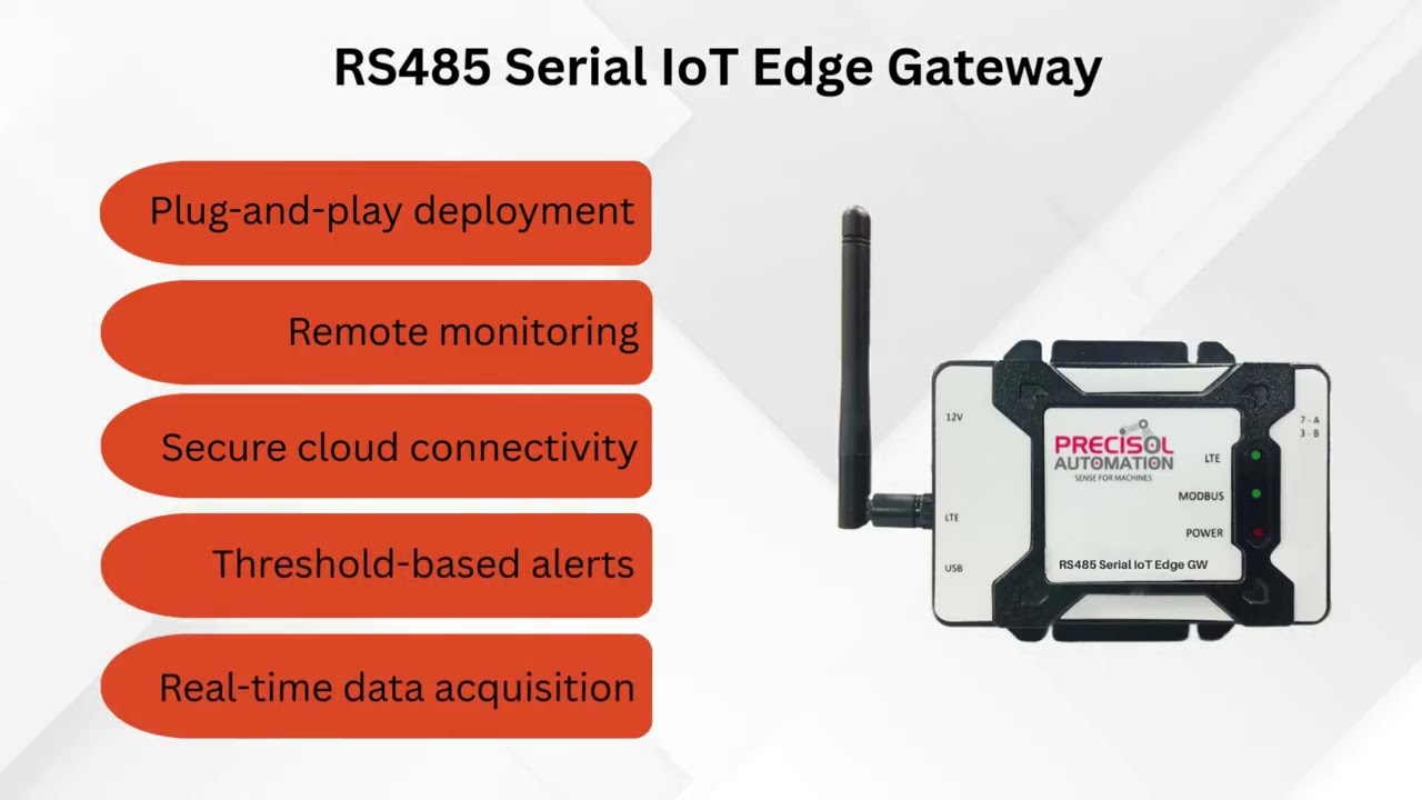 Industrial Machine Health Monitoring with RS485 Serial IoT Edge Gateway