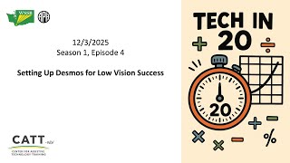 Setting up Desmos for Low Vision Success