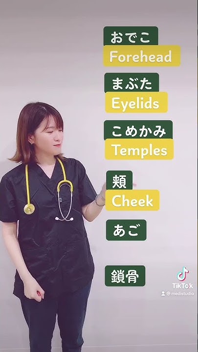 医療英語クイズ 体の部位の名称英語で言えるかなチャレンジ 顔 首周り Youtube