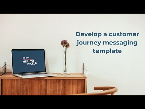 Develop a customer journey messaging template