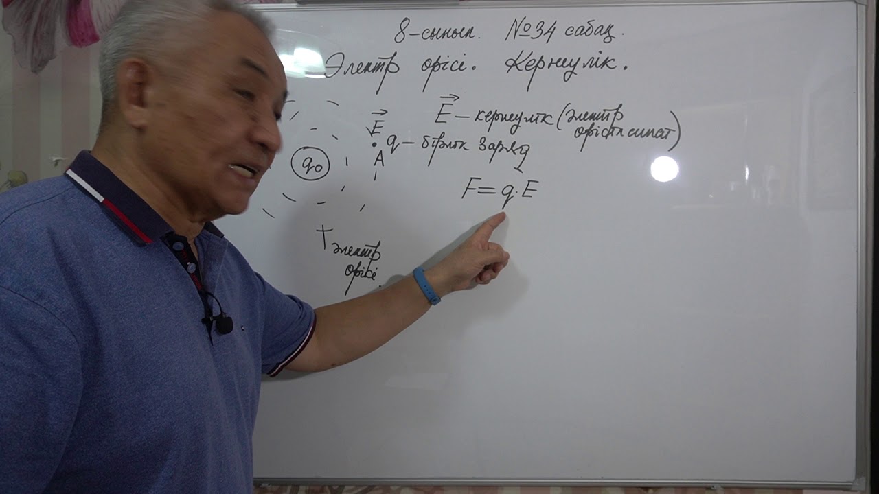 Физика  8 сынып  №34 сабақ  Электр өрісі  Кернеулік