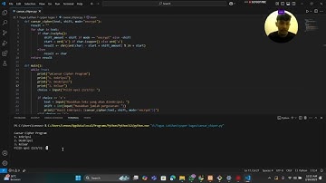Tugas Keamanan Database | Aplkasi Sederhana Enkripsi dan Deskripsi Caesar Cipher Menggunakan Phyton