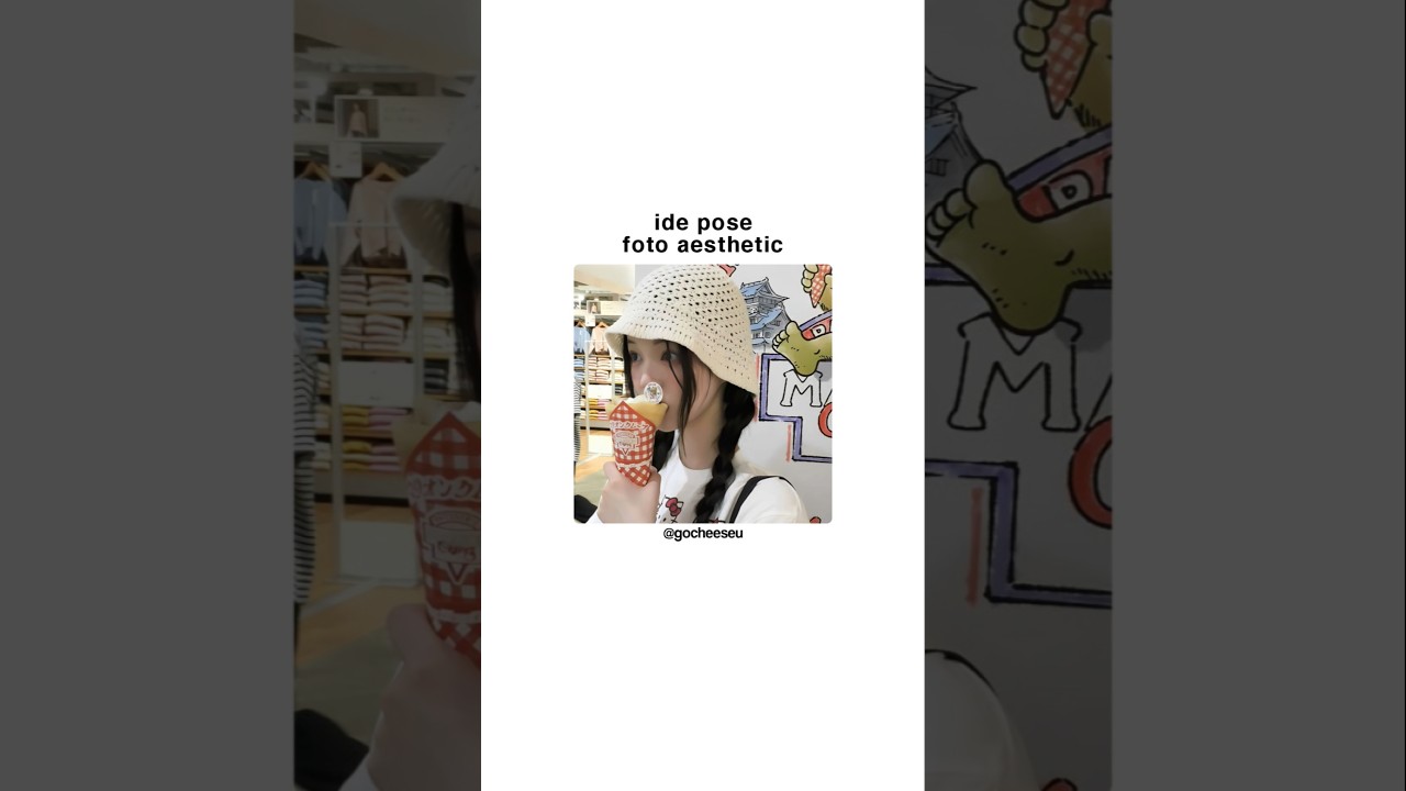ide pose foto aesthetic 