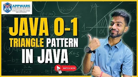 Java 0-1 Triangle Pattern Program | Easy Logic for Beginners