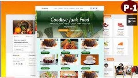 Complete Responsive Food / Restaurant Website Design Using HTML / CSS / JAVASCRIPT - From Scratch