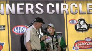 2010 NHRA Winternationals John Force Winner's Circle Speech