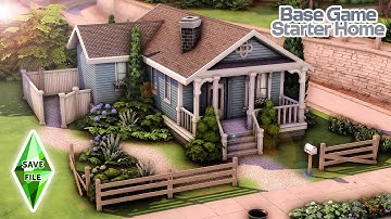 Newcrest Save File Part 1🌳20k Starter Home for 4💛Speedbuild & Voiceover (No CC)