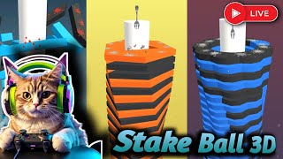 🔴Playing Stack Ball 3D Game 🏀 For Making World Record! 🌎 In Live #shorts​ #ytshorts​ #shortfeed​