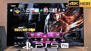 INFAMOUS SECOND SON PS5 Pro Gameplay With LG Oled TV 4K (ps4 image enhancement)