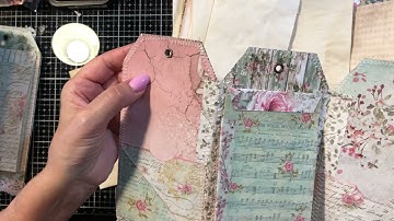 Accordion cover tag shape folio style junk journal tutorial pt. 3