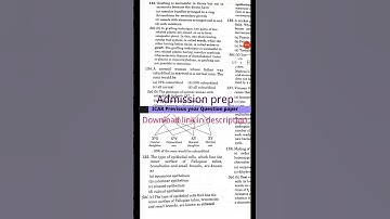 Icar previous year question paper | icar question paper ICAR #neet2021| admission prep #shorts #neet