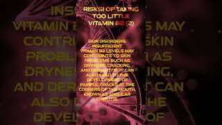 RISKS! of Taking Too Little Vitamin B2 (2) - Let us discuss in the comments! #healthspan #longevity