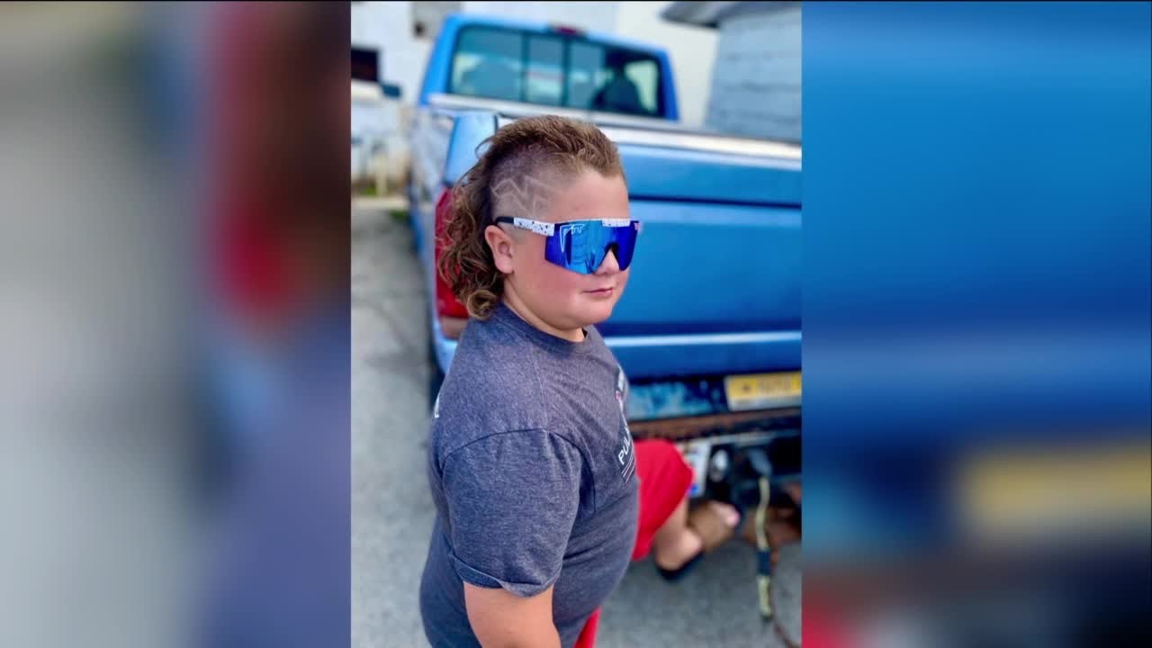 Pulaski kid hoping to be crowned 'USA Mullet Champion