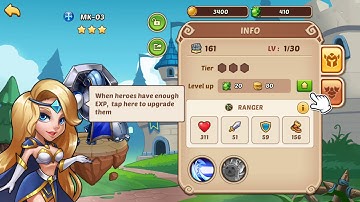 First time playing idle Heroes